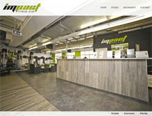 Tablet Screenshot of impact-fitnessclub.de